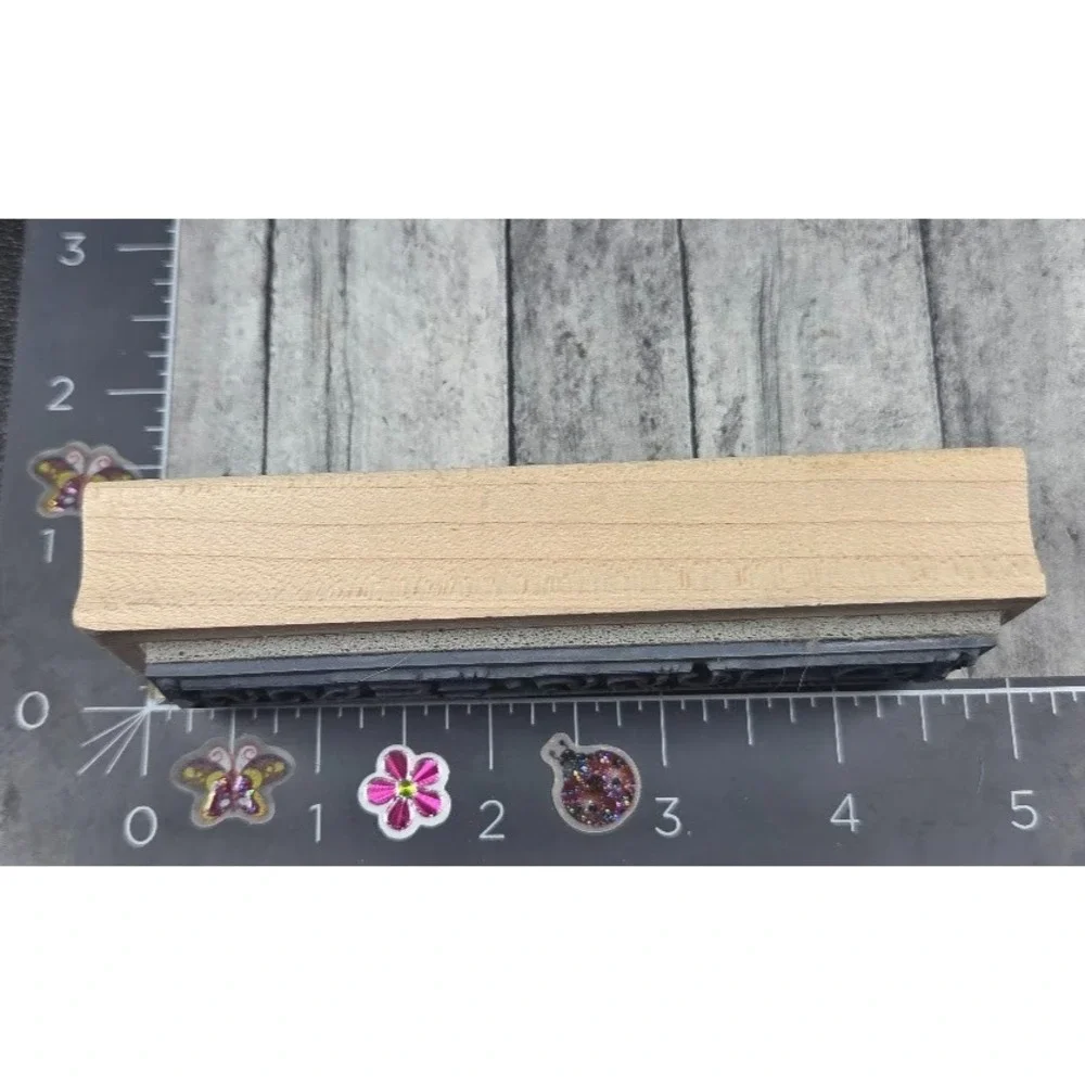 Art Impressions Blessings Vertical Print Framed I-2108 Rubber Stamp #H59